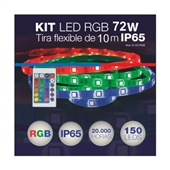 KIT TIRA LED RGB - CONTROLADOR - ALIMENTADOR