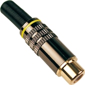 CONECTOR RCA HEMBRA AMARILLO