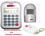 ALARMA INALÁMBRICA CON AVISADOR TELEFONICO