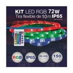 KIT TIRA LED RGB - CONTROLADOR - ALIMENTADOR